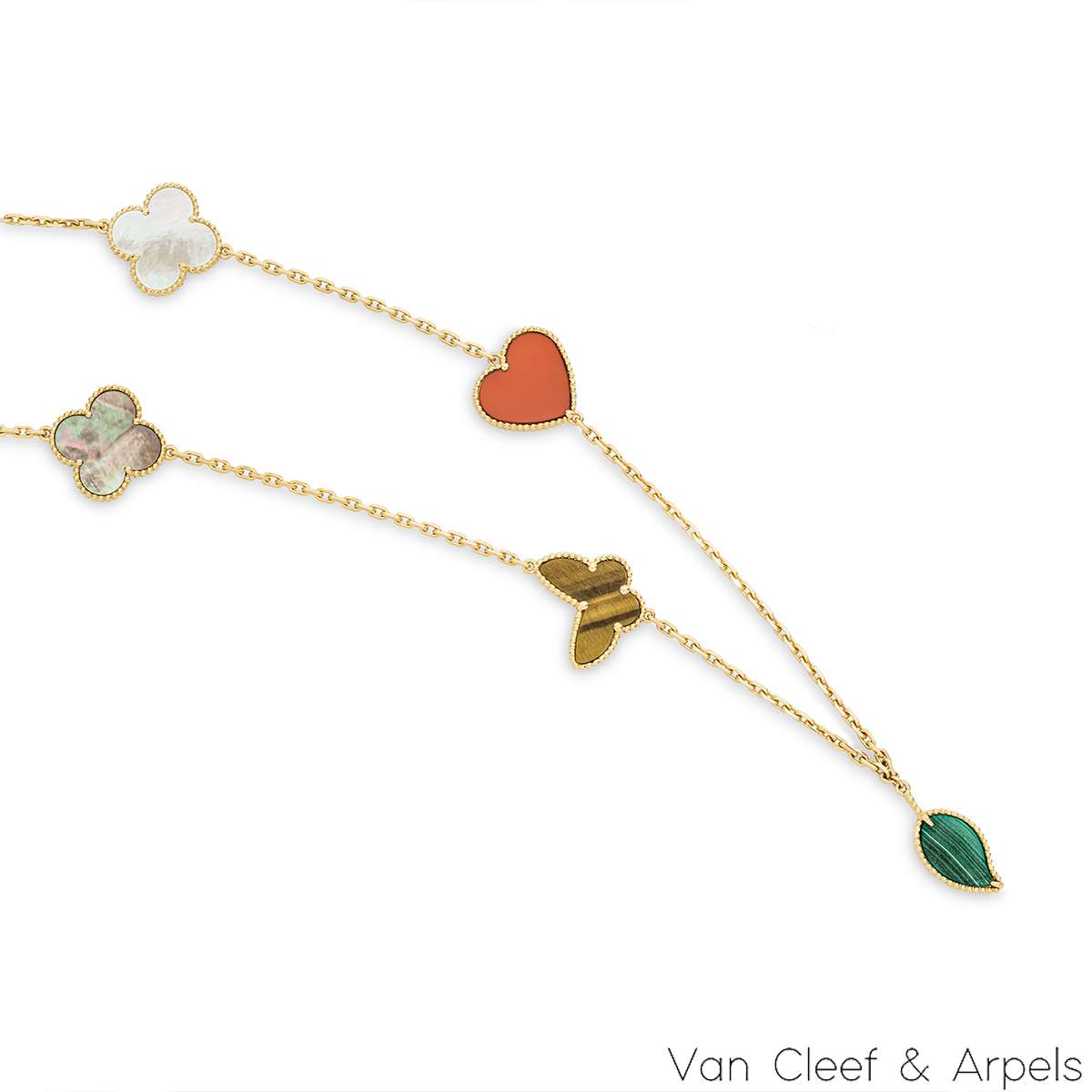 Van Cleef & Arpels Yellow Gold Lucky Alhambra Long Necklace VCARD80100